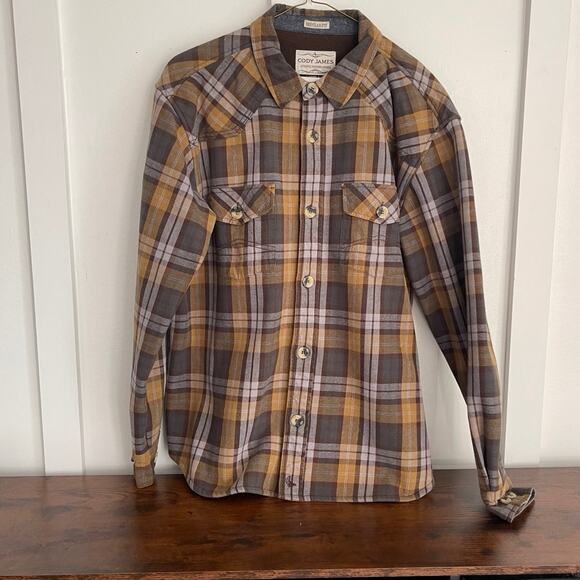 Cody James Mens large fleece lined flannel Shirt - Picture 1 of 5